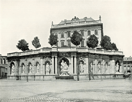 Historische Abbildung des Albrechtsbrunnen in Wien