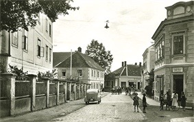 Historische Darstellung des Perzlhof in der Stadtgemeinde Wieselburg