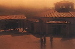 Darstellung des Braumuseums im Sonnenuntergang