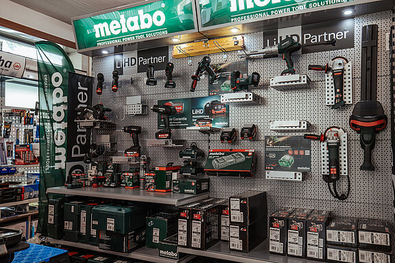 Verschiedene Werkzeuge der Herstellerfirma Metabo 