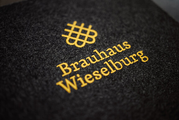 Logo des Brauhaus Wieselburg auf der Speisekarte 